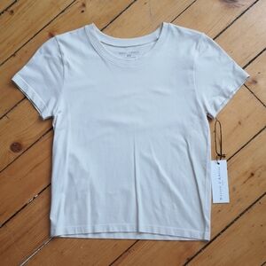 Ivory Crew Neck T-Shirt, NWT